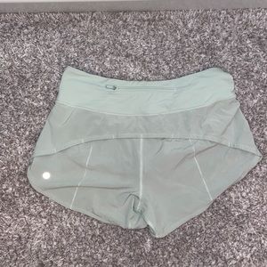 6 Tall Lululemon Mint Green Shorts